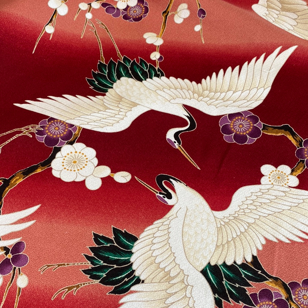 Burgundy Tsuru 12" x 12" Swatch Samples