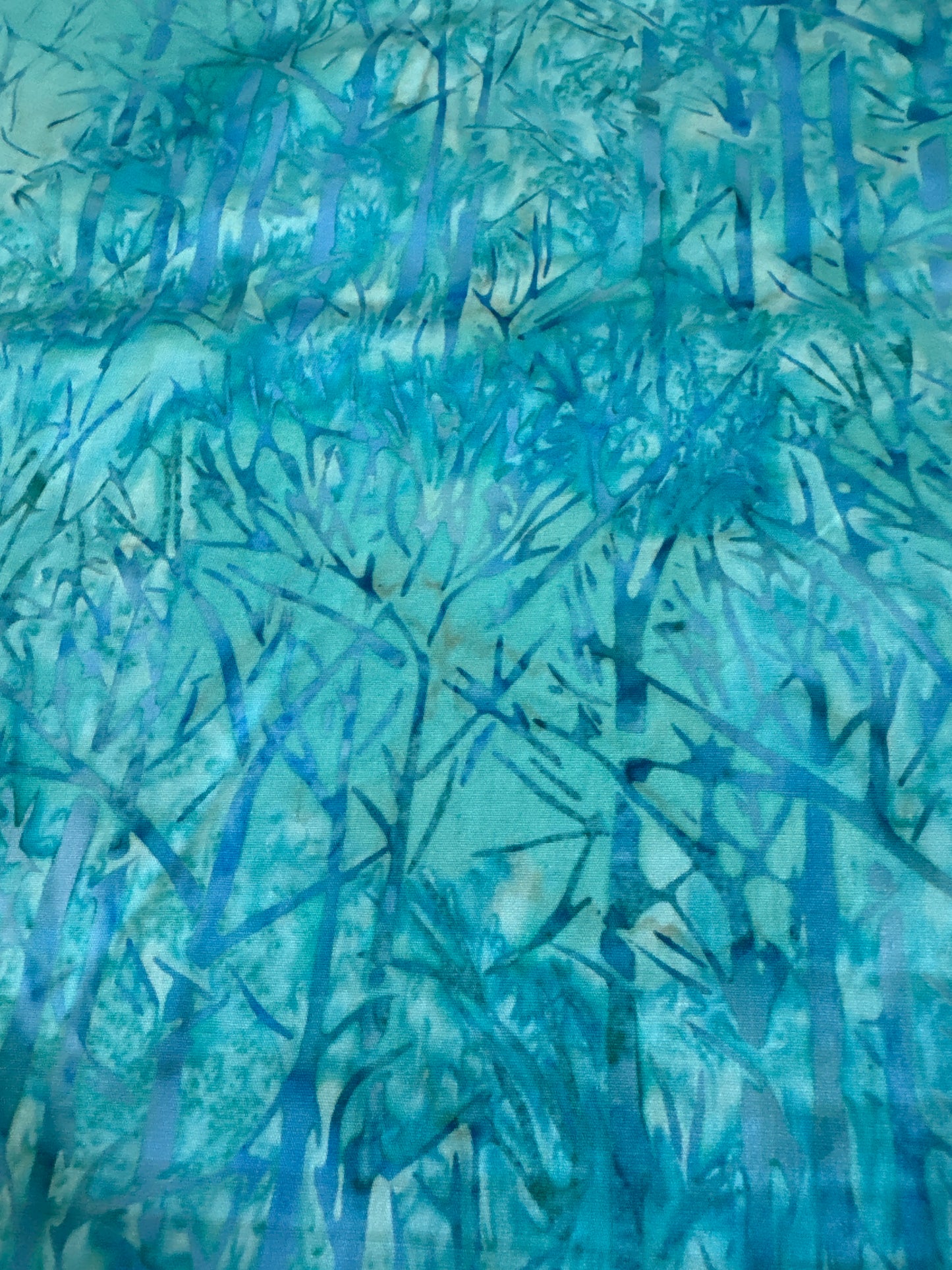 Turquoise Batik Cotton Fabric