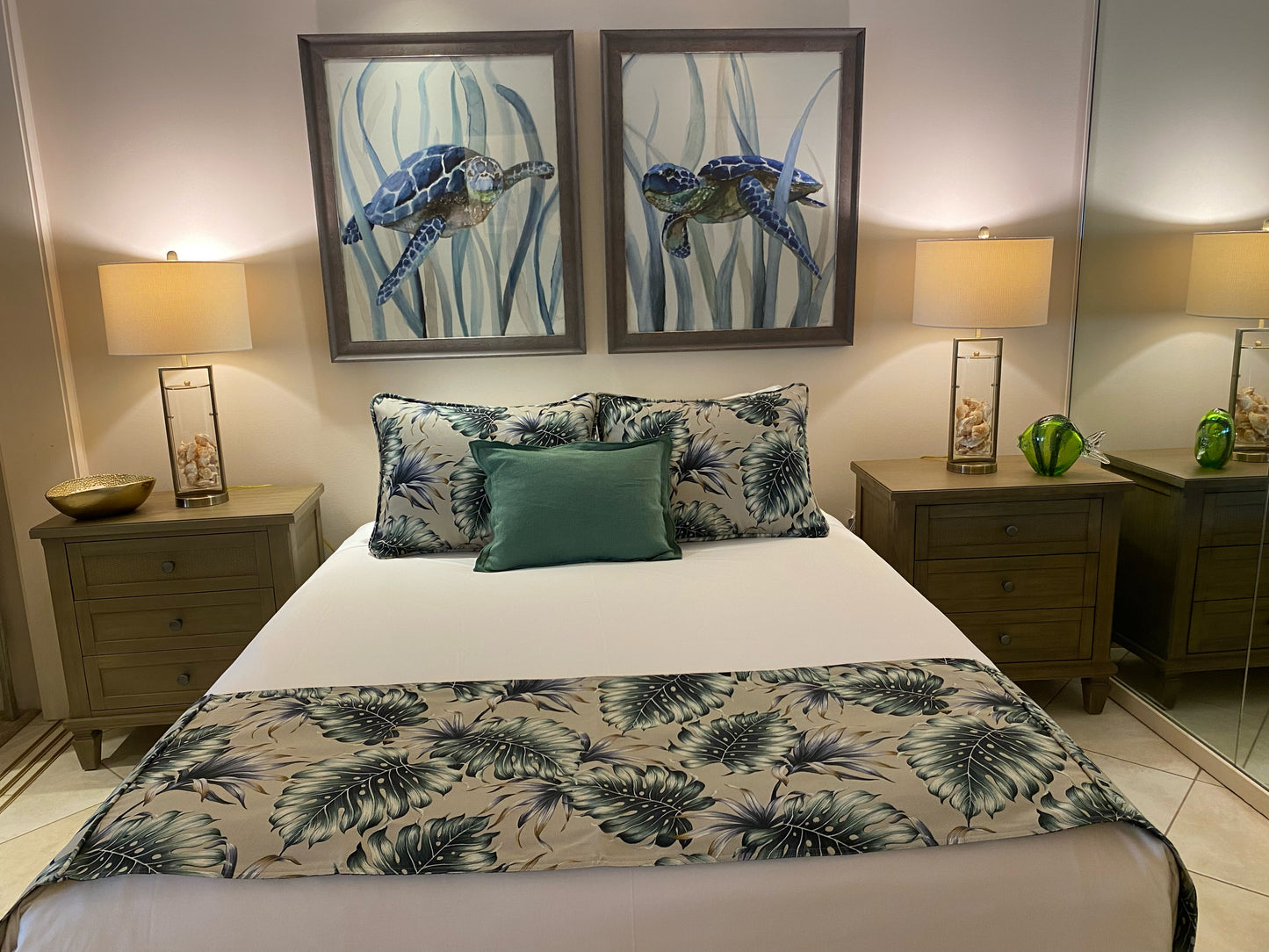 Natural Monstera Pillowshams