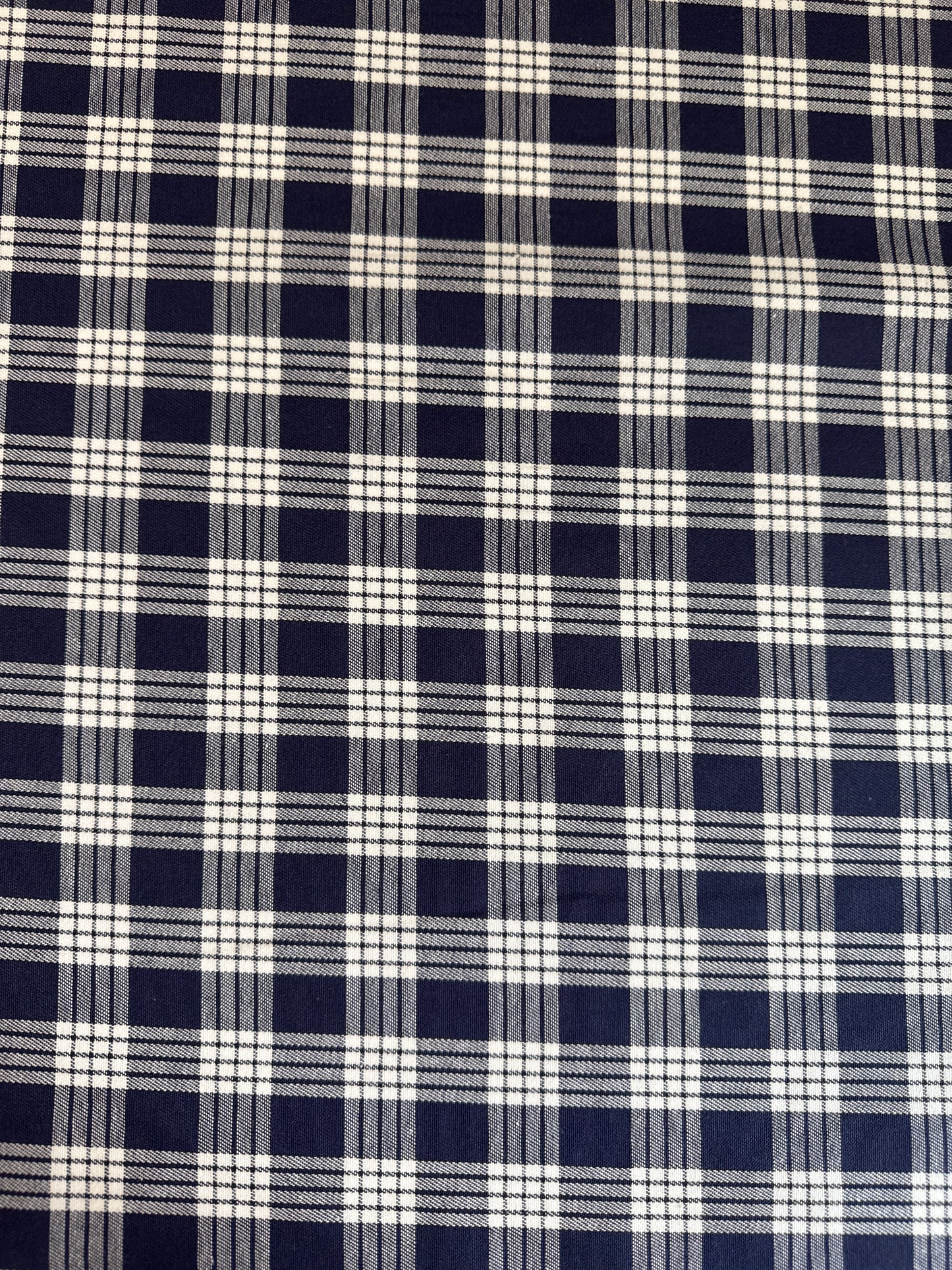 Navy Palaka Fabric
