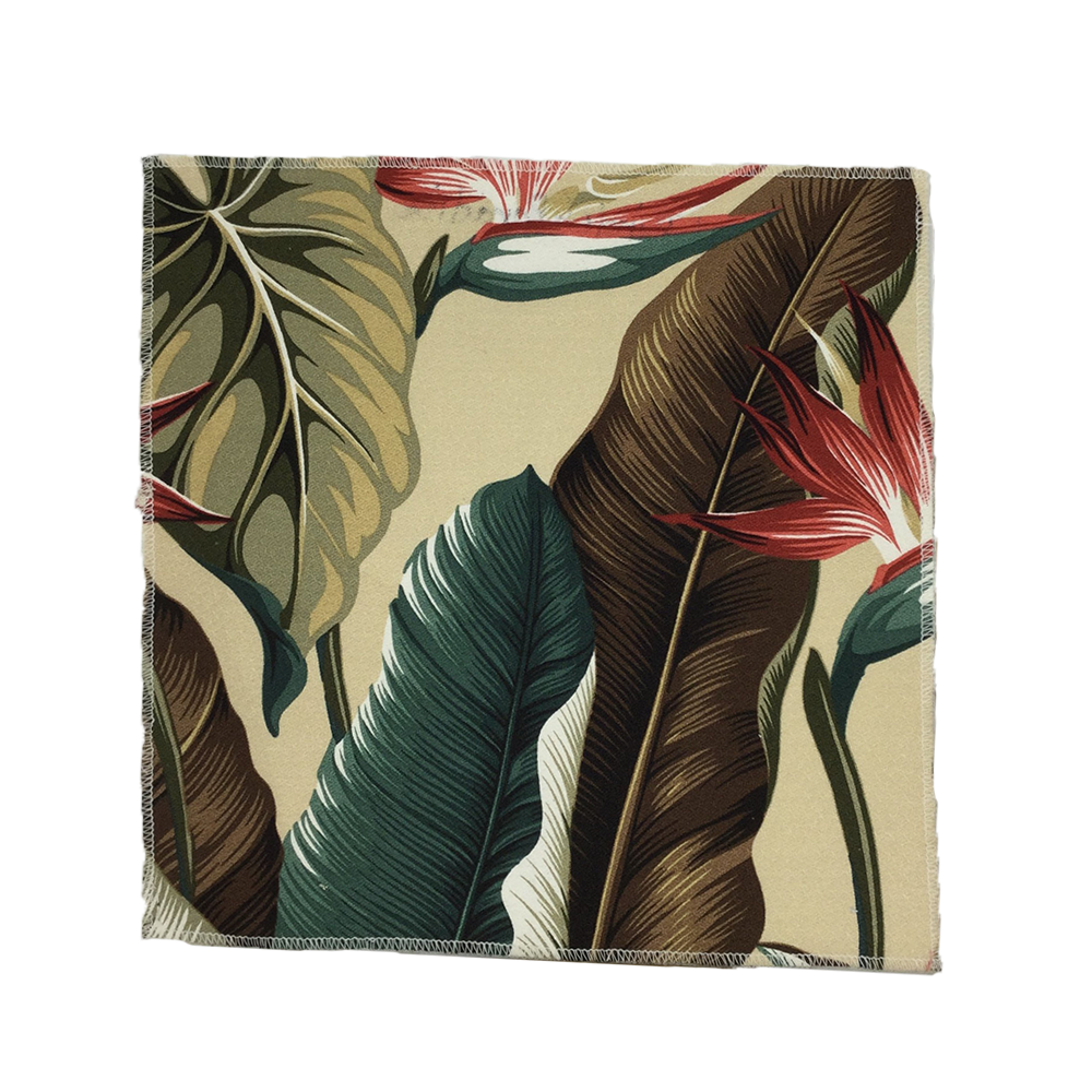 Natural Bird of Paradise Hawaiian Barkcloth Fabric