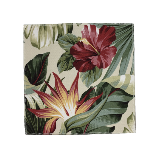 Natural Pua Hawaiian Barkcloth Upholstery Fabric