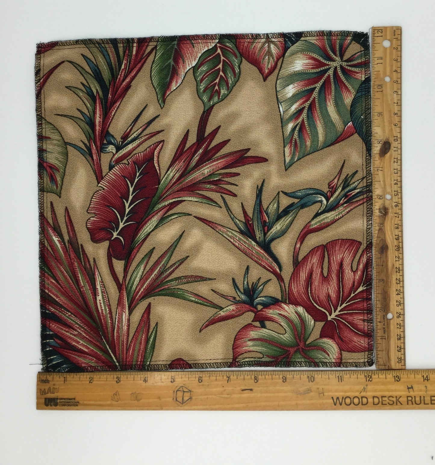 Tan Coba Cabana Hawaiian Barkcloth Upholstery Fabric