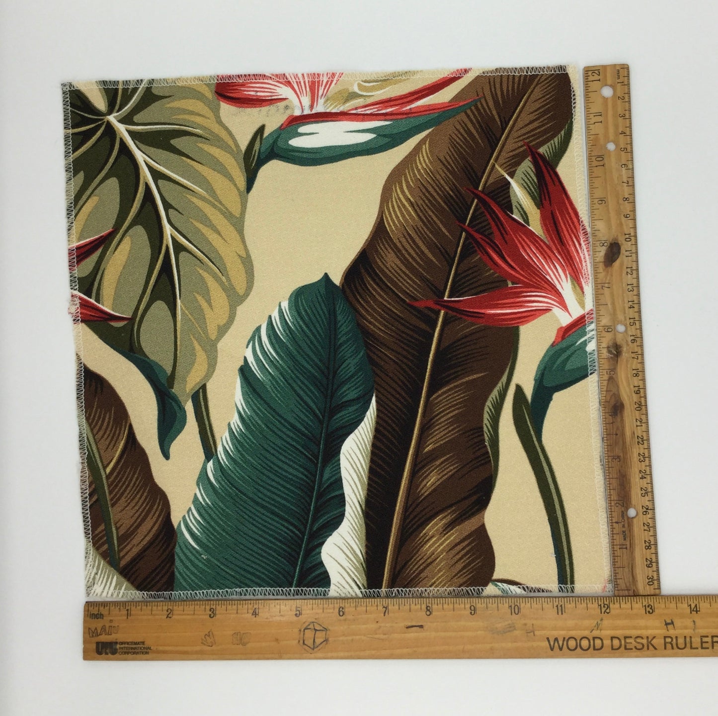 Natural Bird of Paradise Hawaiian Barkcloth Fabric