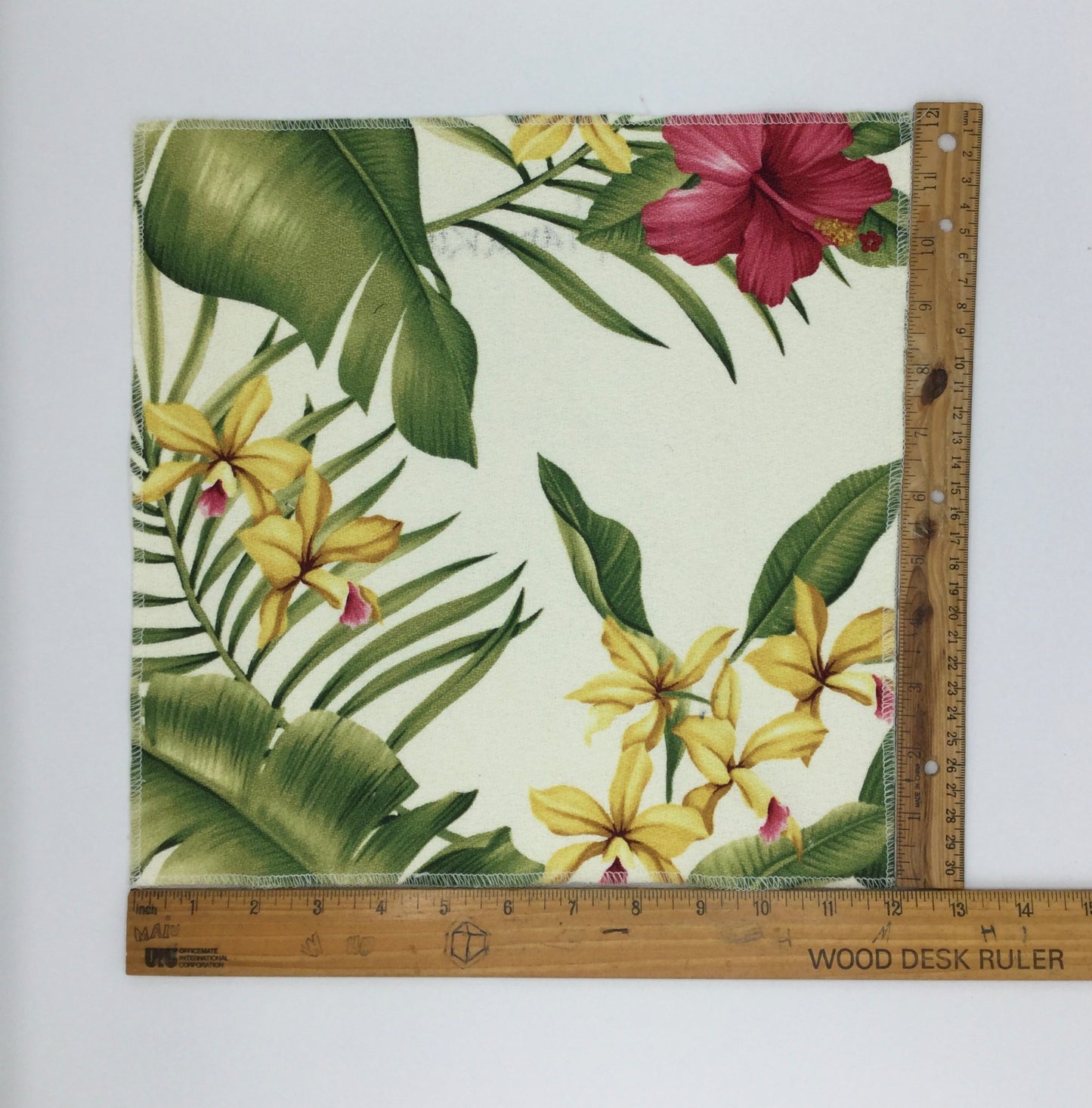 White Hamakua Hawaiian Barkcloth Upholstery Fabric