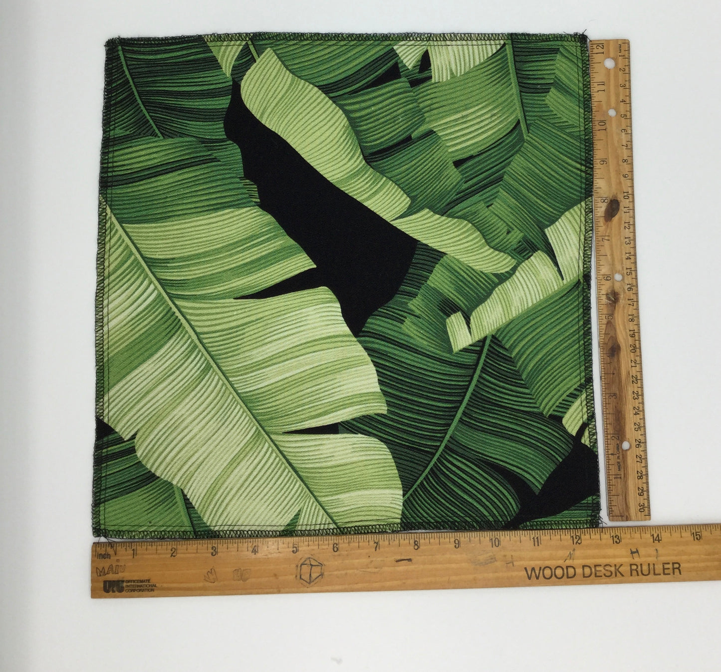 Black Manele Hawaiian Barkcloth Upholstery Fabric