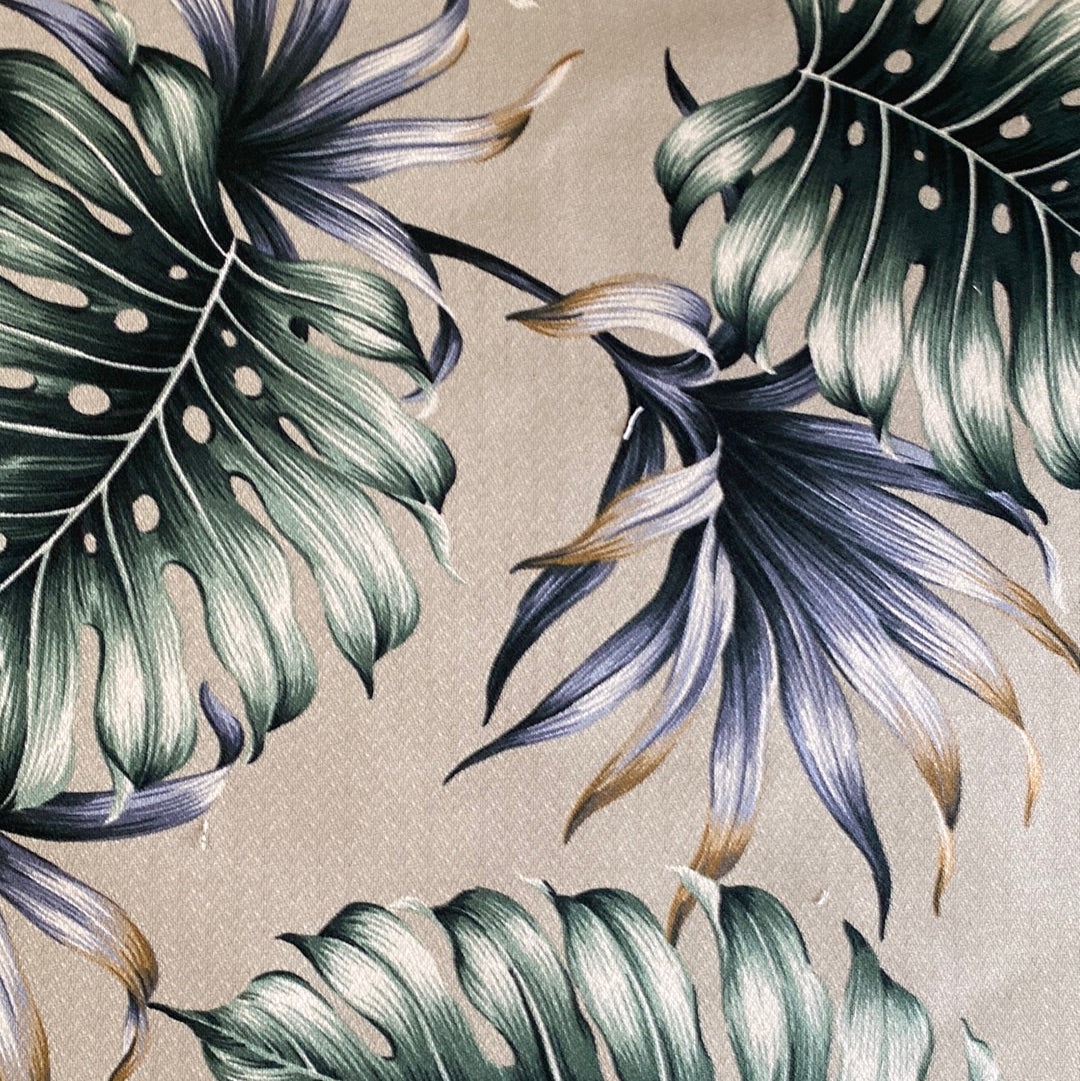 monstera fabric Beige Monstera 12" x 12" Swatch Samples