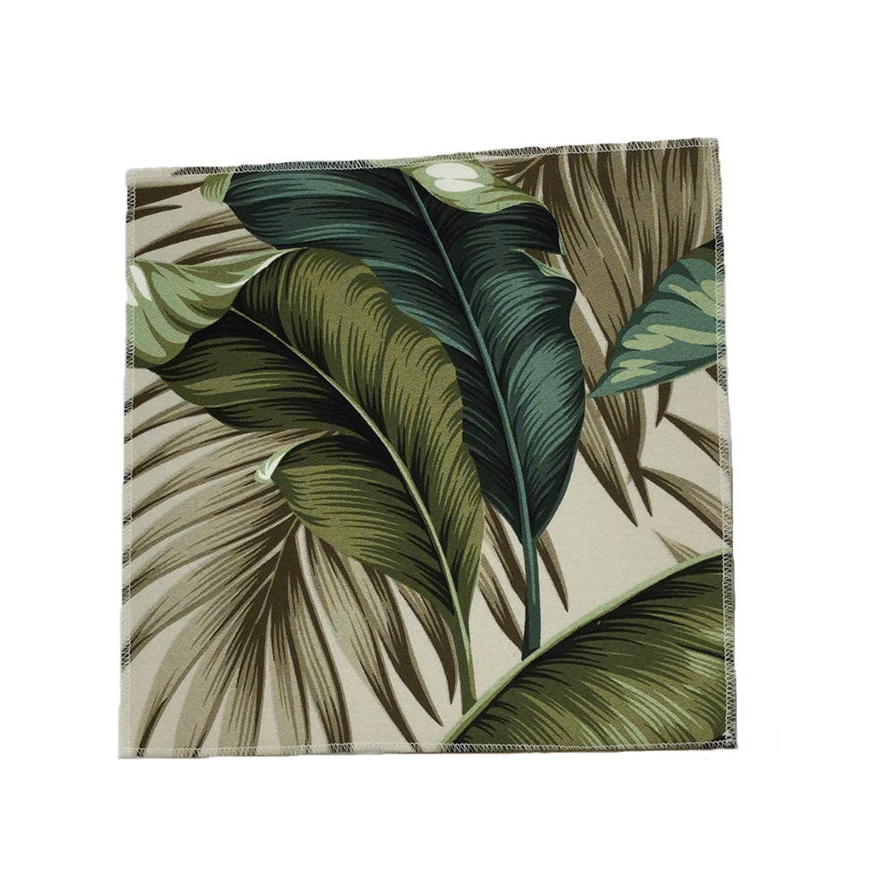 Natural Turquoise Banana Leaf 12" x 12" Swatch Samples
