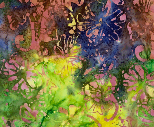 Green Batik Cotton Fabric