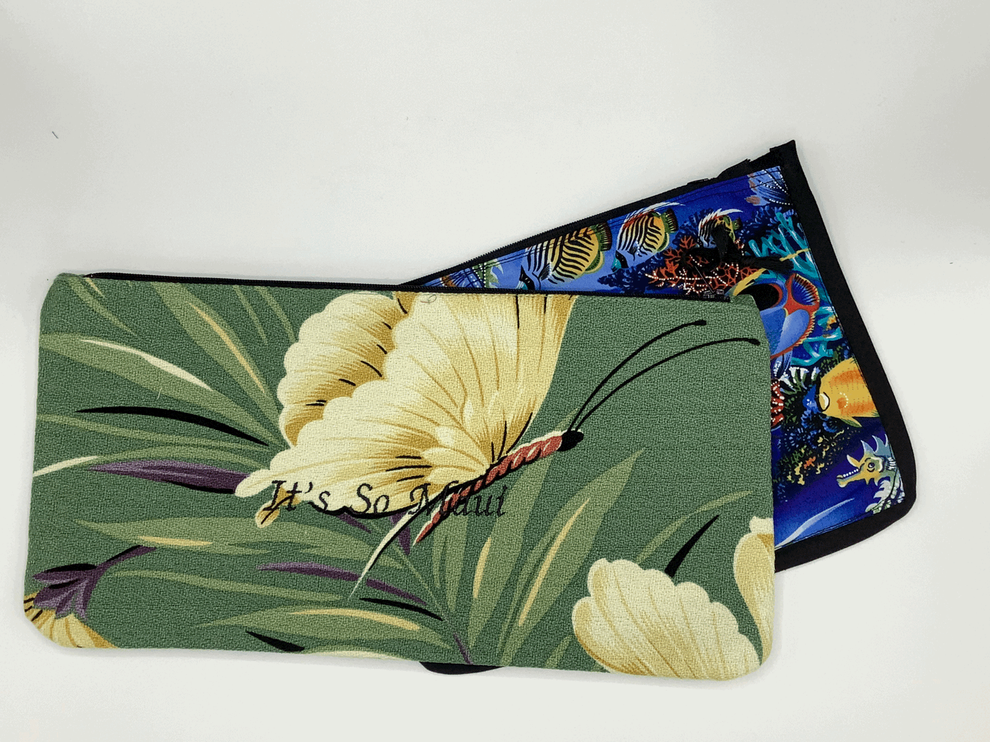 Sage Hawaii Calls Large Hawaiian Barkcloth Make-up Bags