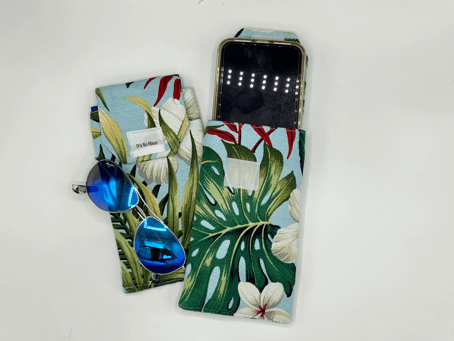 Blue Maunawilli  Eye Glass Case or Cell Phone Case