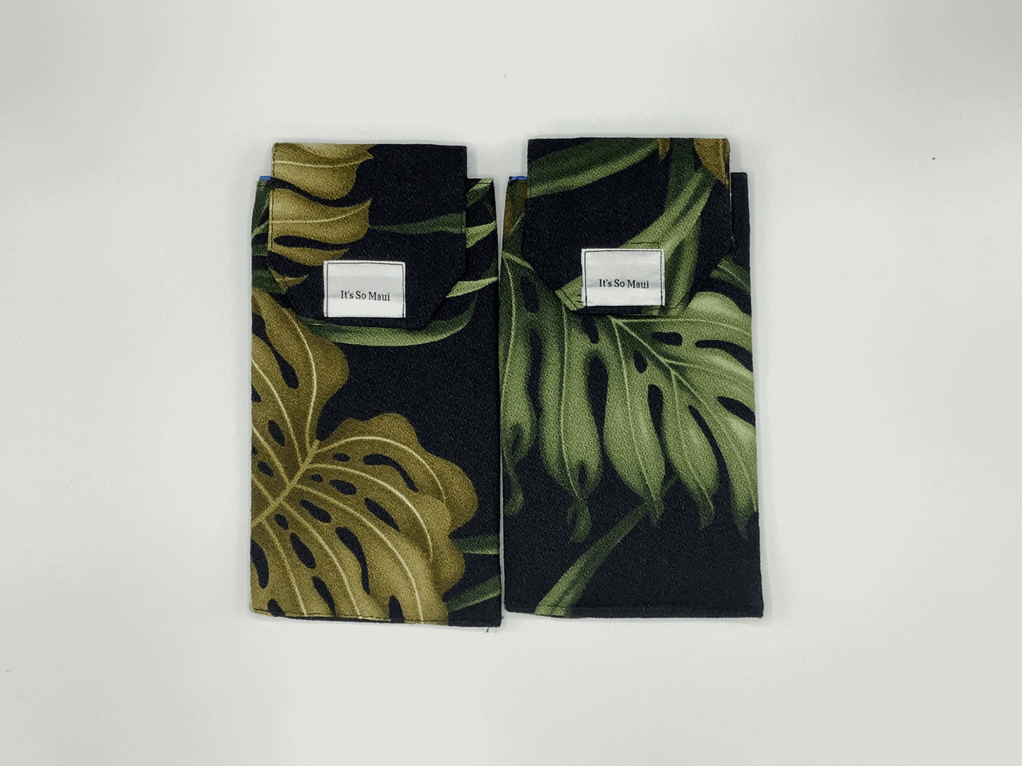 Black Autumn Leaves Eye Glass Case or Cell Phone Case