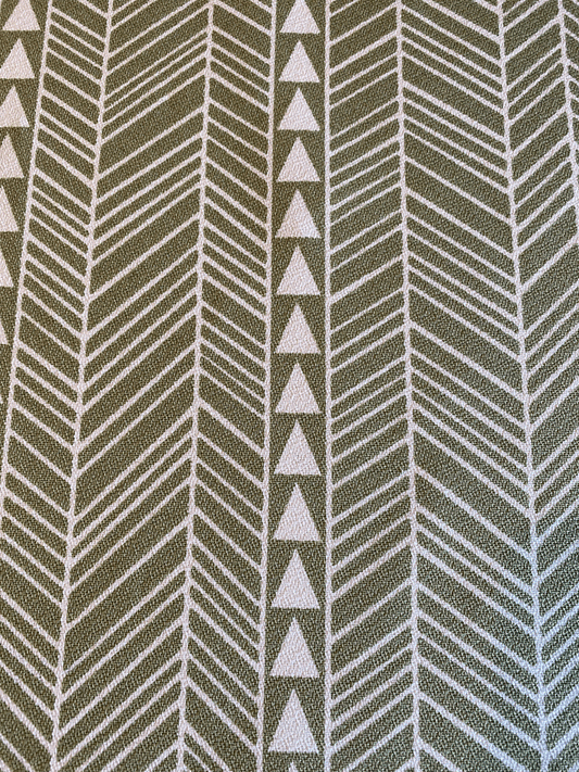 Sage Kakau Hawaiian Barkcloth Upholstery Fabric