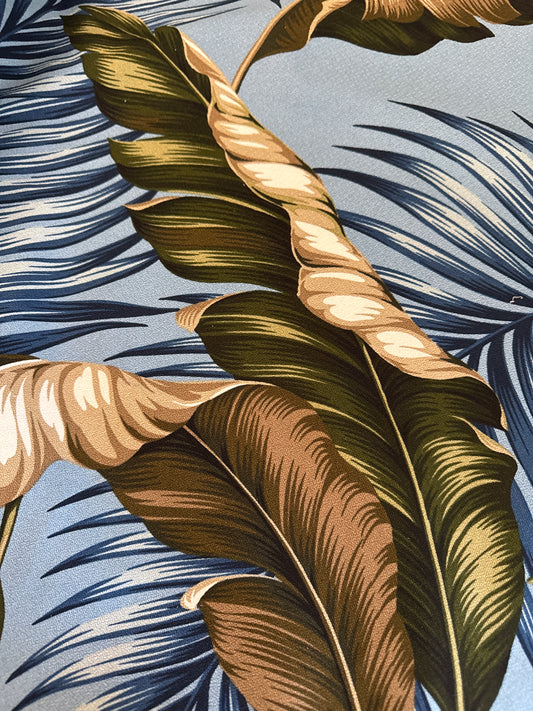 Slate Manele Barkcloth Upholstery Fabric