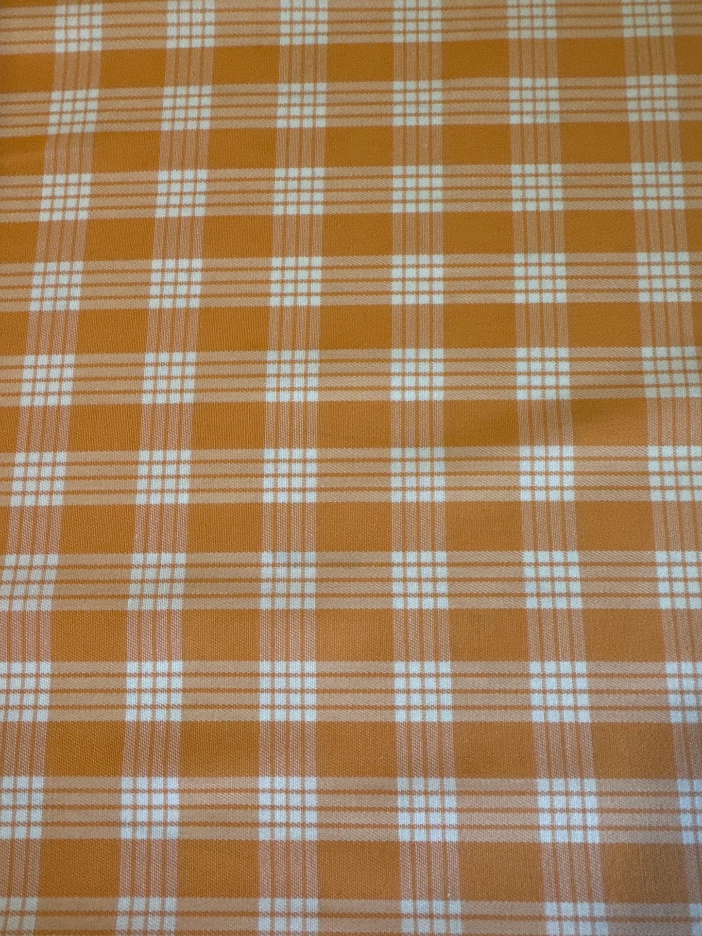 Pumpkin Palaka Fabric