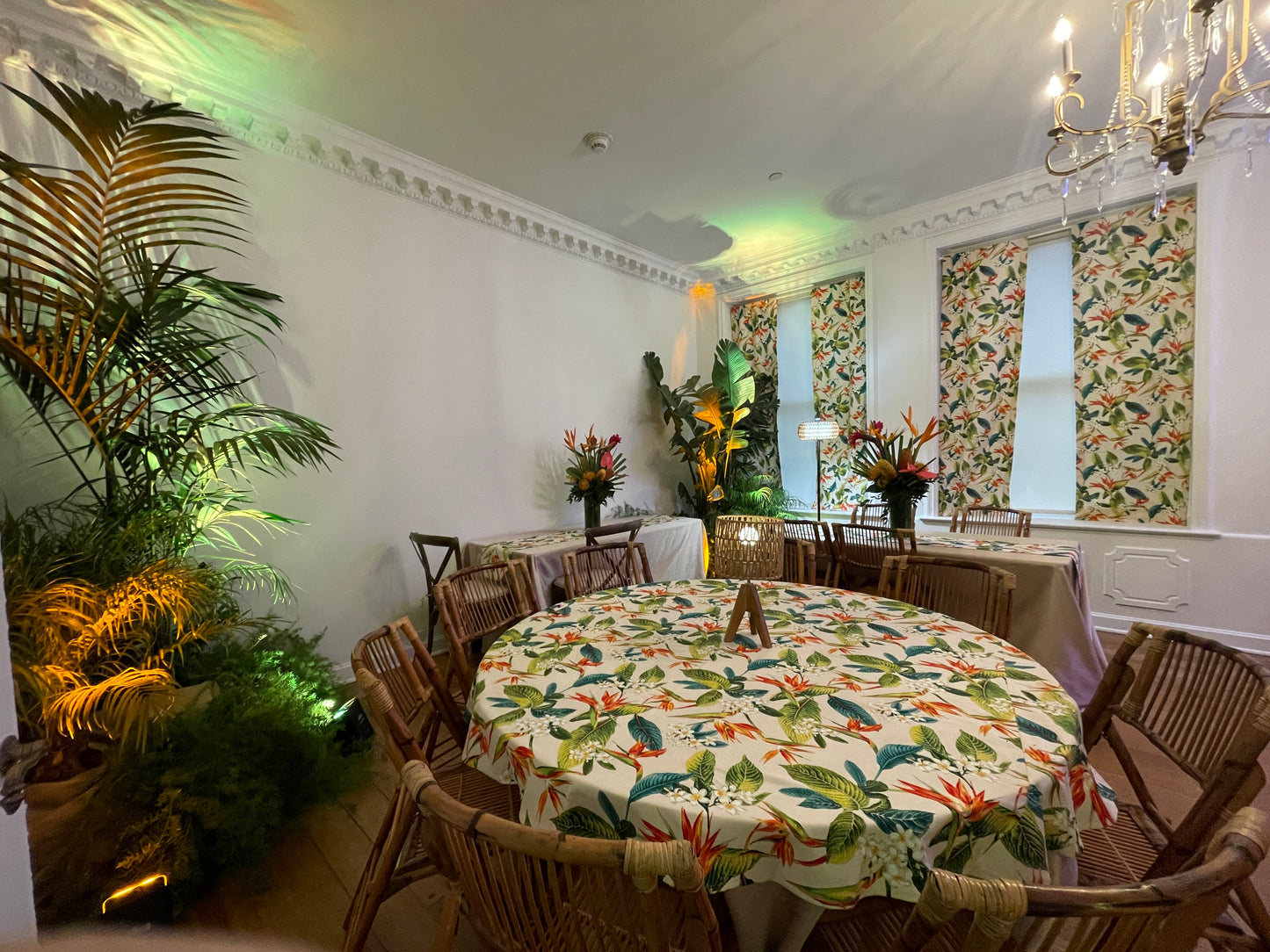 60" and 72" Natural Acaica Round Tablecloth