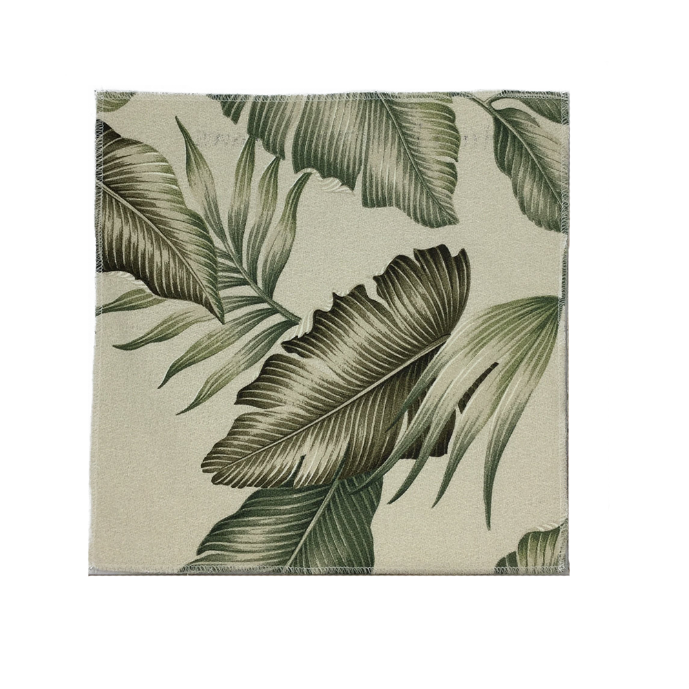 Natural Autumn Leaves Hawaiian Barkcloth Upholstery Fabric