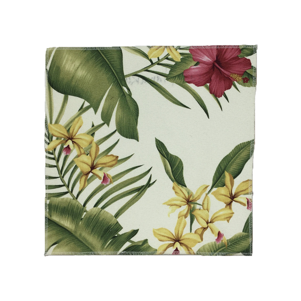 White Hamakua Hawaiian Barkcloth Upholstery Fabric