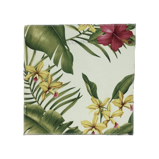 White Hamakua Hawaiian Barkcloth Upholstery Fabric