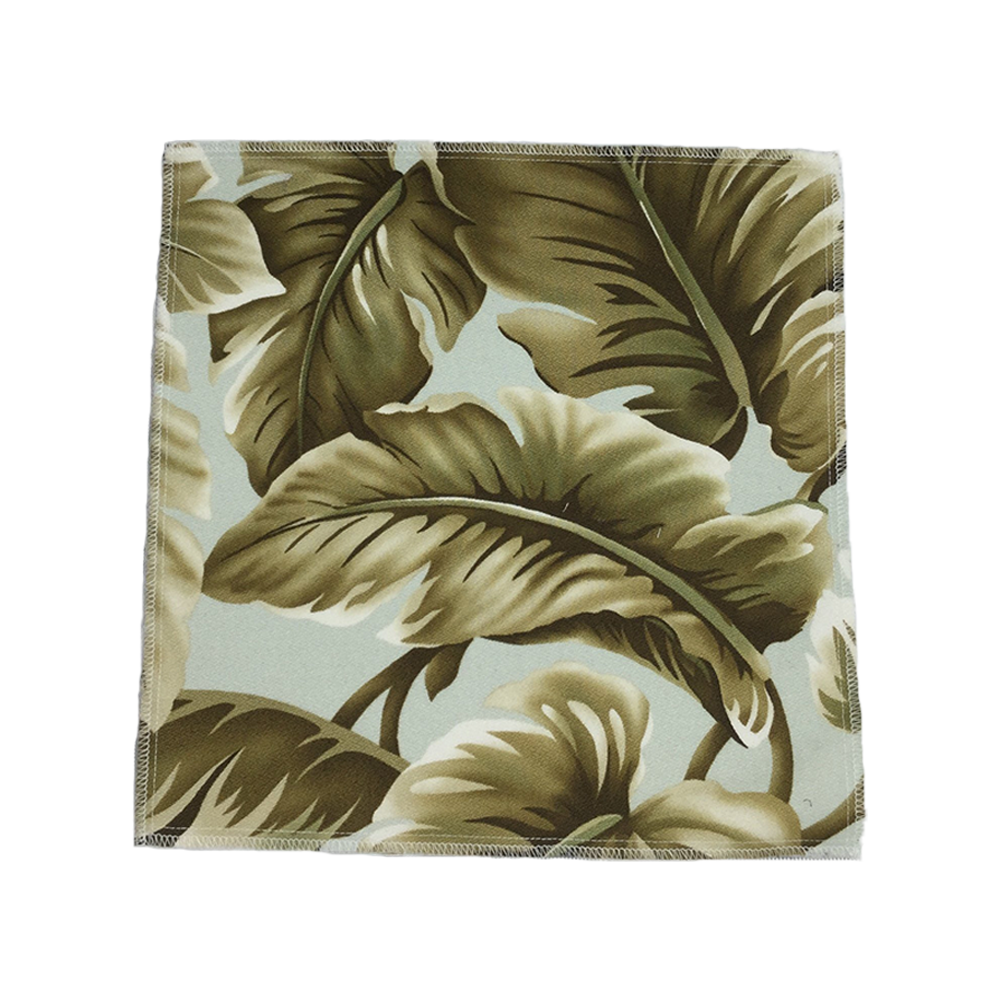 Sage Kalo Hawaiian Barkcloth Upholstery Fabric