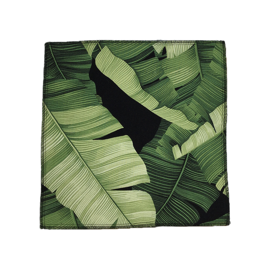 Black Manele Hawaiian Barkcloth Upholstery Fabric