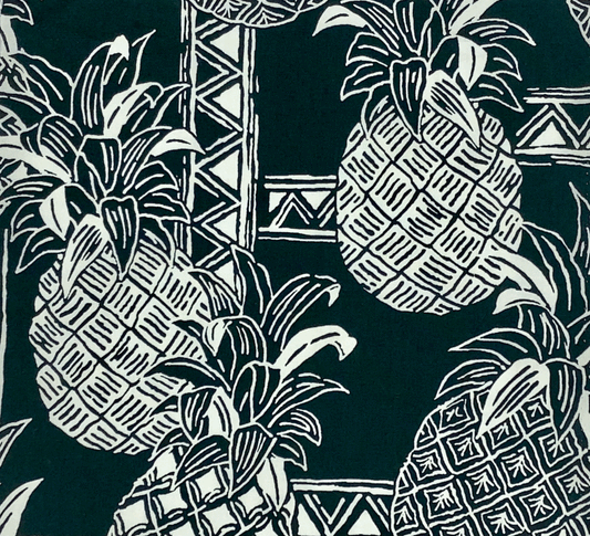 Forest Pineapple Cotton Fabric